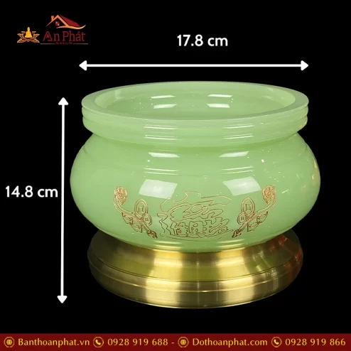 bat huong da luu ly xanh ngoc hoa sen chu phat dt28600004