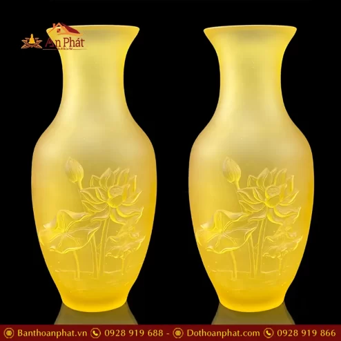 lo hoa luu ly thanh lien hoa sen noi cao 25cm dt33300002