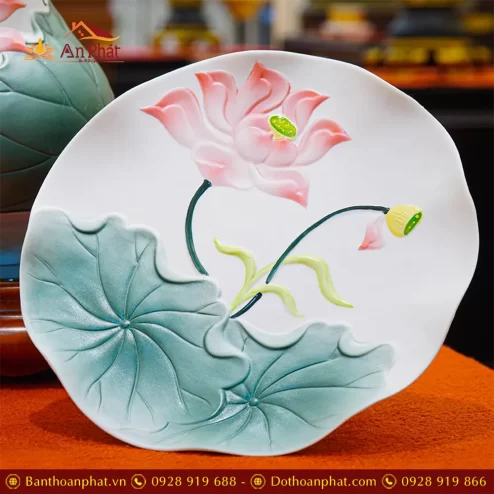 dia tho gom hoa sen do nhap khau dt46300001