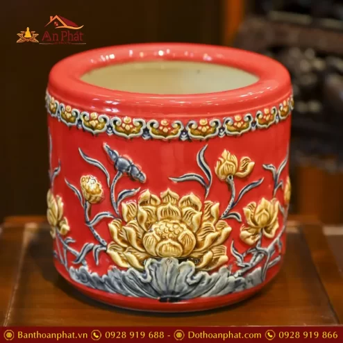 bat huong men do dap noi hoa sen gom bat trang dt68500003