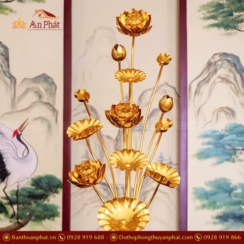 Bông hoa sen bằng đồng cao cấp