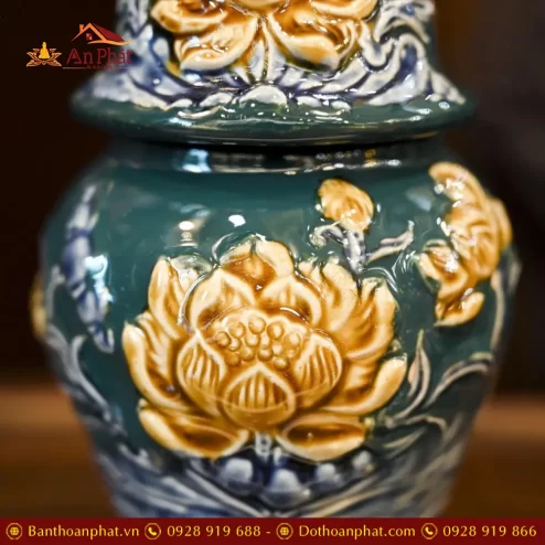 choe tho men mau xanh dap noi hoa sen bat trang dt75600001