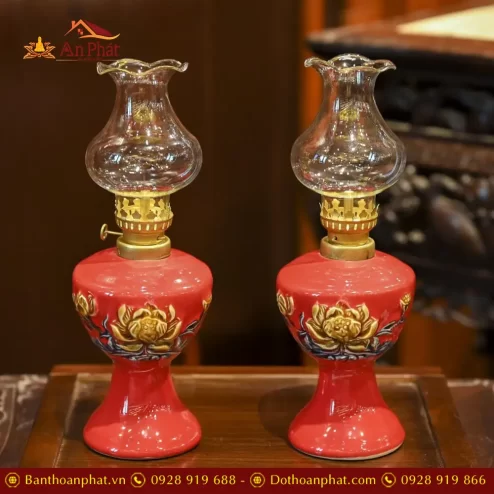 den dau bat trang men mau do dap noi hoa sen dt76700002