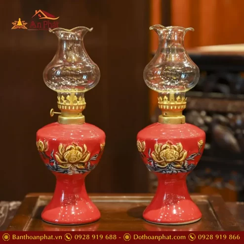 den dau bat trang men mau do dap noi hoa sen dt76700003