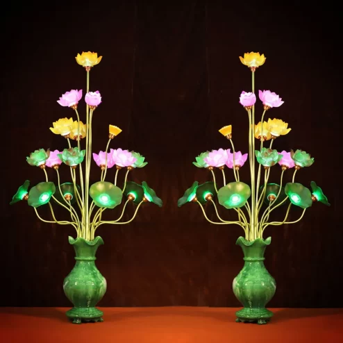 Đèn thờ điện bình ngọc 19 bông cao cấp DTD149 An Phát