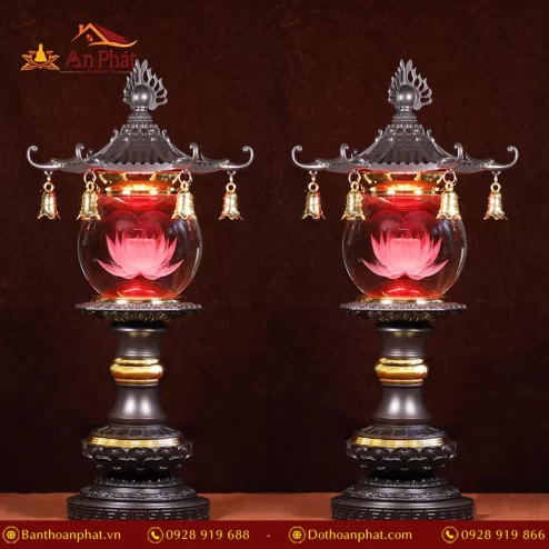 Đèn thờ Liên Hoa Cổ Tự nhiều mẫu