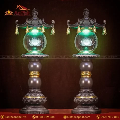 Đèn thờ bằng đồng nhập khẩu