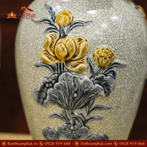 lo hoa bat trang men ran dap noi hoa sen dt70800004