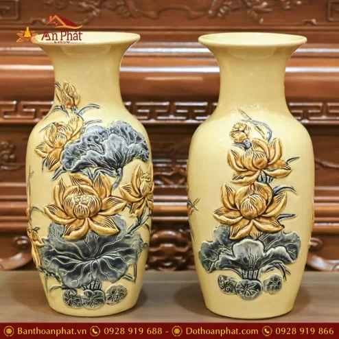 loc binh su bat trang men hoang tho dap noi hoa sen dt72600003