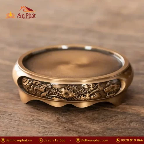 Đế Kê Lư Trầm Bằng Đồng Cao Cấp PK9523