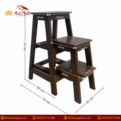 Ghế đứng gấp gọn tiện dụng