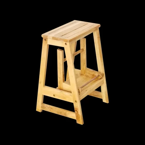 Ghế Gỗ Cao Su 2 Tầng Thắp Hương Màu Tự Nhiên PK9536 An Phát