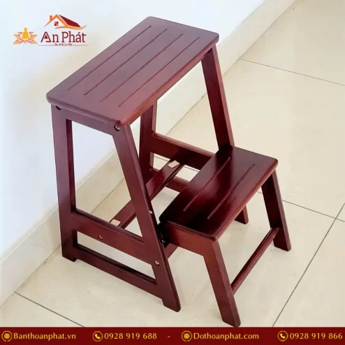 ghe go cao su gap gon thap huong mau nau pk9537 5