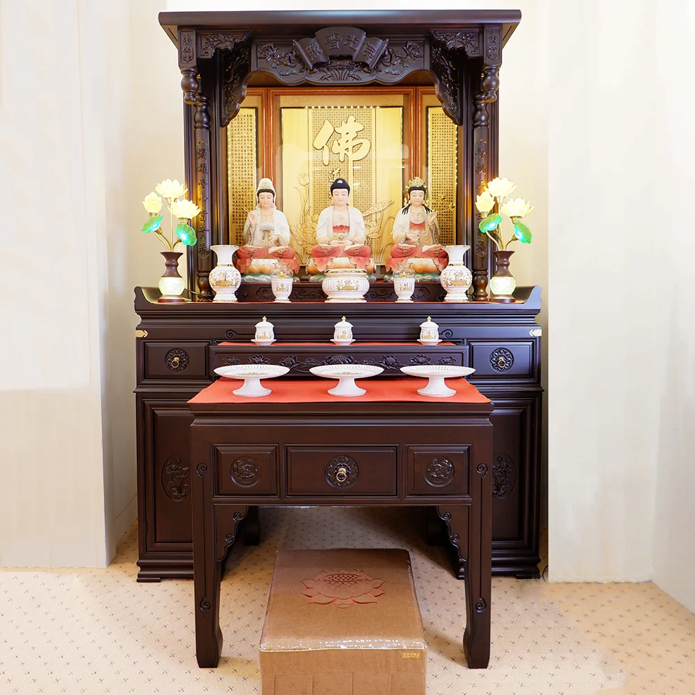 Khám thờ có khắc kinh Phật cao cấp BT8727 An Phát