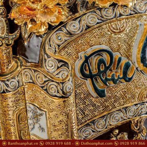 lo loc binh cao cap ve vang phuc loc tho dap noi men nau bat trang dt96300005