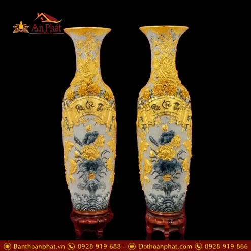 lo loc binh phuc loc tho bat trang men ran dap noi dat vang dt93000002