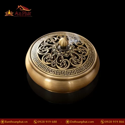 Lư Xông Trầm Bằng Đồng Cao Cấp PK9522 An Phát
