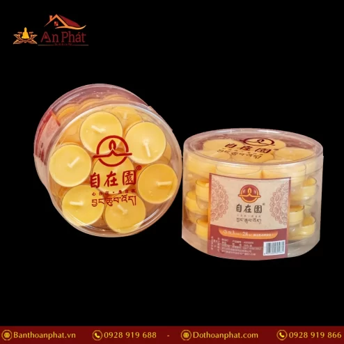 Nến Bơ Cốc Thờ 5 Giờ màu Vàng DN9335 An Phát