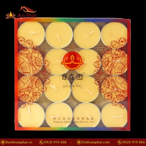 Nến Bơ Cúc Vỏ Bạc 12 Giờ 32 viên DN9317 An Phát