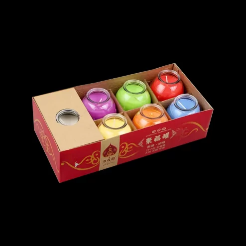 Nến Bơ Thờ Cầu Vồng Hũ Sen DN9303 An Phát