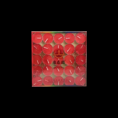 Nến Bơ Thờ Cúc Vỏ Bạc 1.5 Giờ màu Đỏ DN9312 An Phát