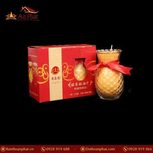 Nến Bơ Thơm Dứa 2 Ngày (Vàng) DN9359 An Phát