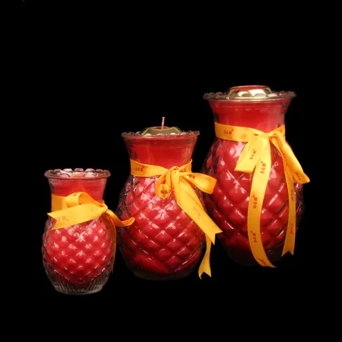 Nến Bơ Thơm Dứa 7 Ngày (Đỏ) DN9362 An Phát