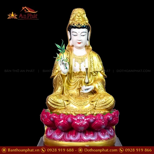 Tượng Quan Âm Bồ Tát ngồi đẹp
