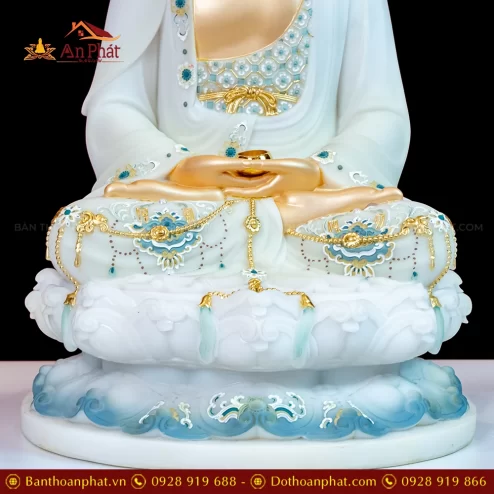 Tuong Bon Su Thich Ca Mau Ni Toa Dai Sen Da Hieu Ung Dong Xanh trang T2379 6