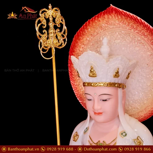 Tuong Dia Tang Toa Dai Sen Cam Loang Dat Vang T2328 5