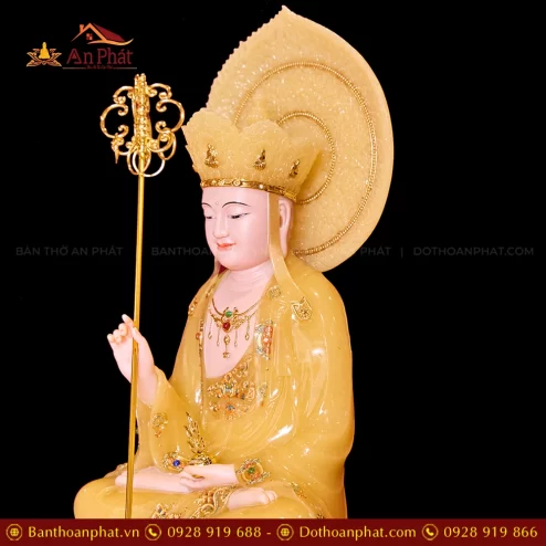 Tuong Dia Tang Toa Dai Sen Vang Thach Anh Co La De T2323 4
