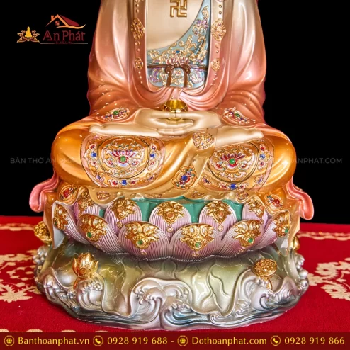 Tuong Ta Ba Tam Thanh Hieu Ung Dong Toa Dai Sen Cam Anh Vang De Sen Tim T2311 6