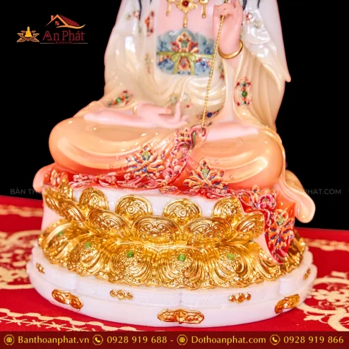 Tuong Ta Ba Tam Thanh Toa Dai Sen Da Cam Loang Dat Vang Co La De T2314 10