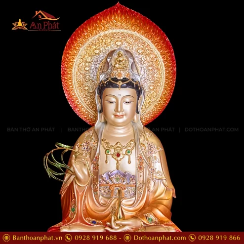 Tuong Tay Phuong Tam Thanh Da Hieu Ung Dong Toa Dai Sen Do Anh Kim Dat Vang Co La De T2329 7