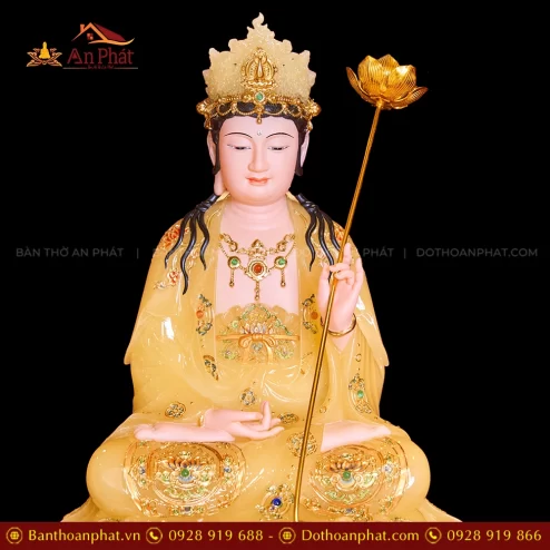 Tuong Tay Phuong Tam Thanh Toa Dai Sen Da Vang Thach Anh T2312 7