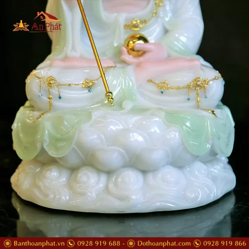 bo tuong phat ta ba tam thanh bot da xanh cao cap t234100002