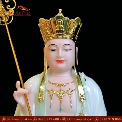 bo tuong phat ta ba tam thanh bot da xanh cao cap t234100005