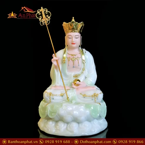 bo tuong phat ta ba tam thanh bot da xanh cao cap t234100006