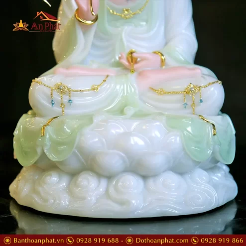 bo tuong phat ta ba tam thanh bot da xanh cao cap t234100007