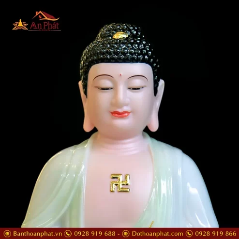 bo tuong phat ta ba tam thanh bot da xanh cao cap t234100015