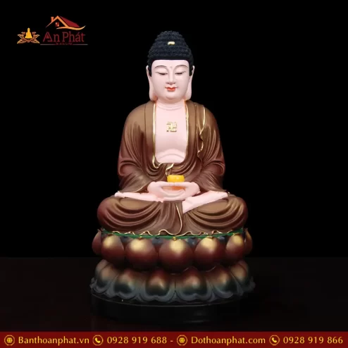 bo tuong phat ta ba tam thanh composite nau t235900006