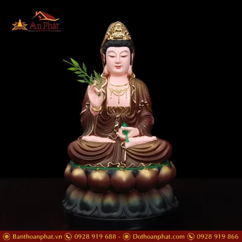 bo tuong phat ta ba tam thanh composite nau t235900011