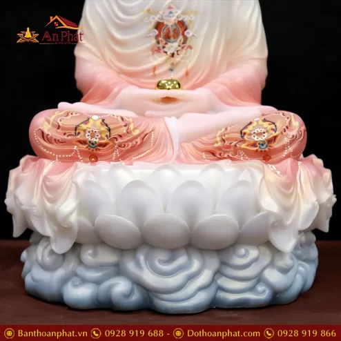 bo tuong phat ta ba tam thanh ngoi dai sen bot da mau phu quy t236100009