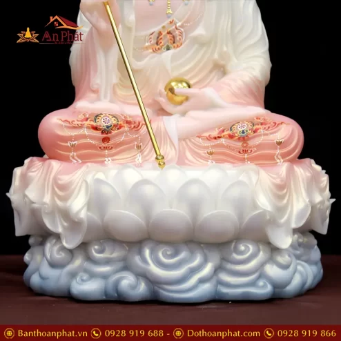 bo tuong phat ta ba tam thanh ngoi dai sen bot da mau phu quy t236100015