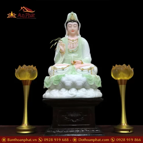 bo tuong ta ba tam thanh mau xanh thien thanh bot da cam thach t236400011