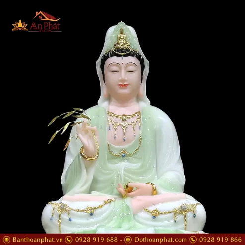 bo tuong ta ba tam thanh mau xanh thien thanh bot da cam thach t236400018