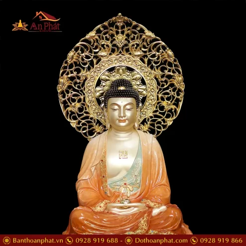 bo tuong ta ba tam thanh ngoi dai sen bang dong cao cap t235300009