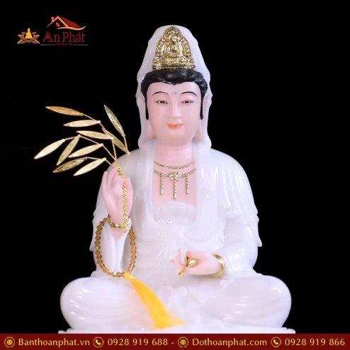 bo tuong ta ba tam thanh ngoi dai sen bot da trang da hong t236200011