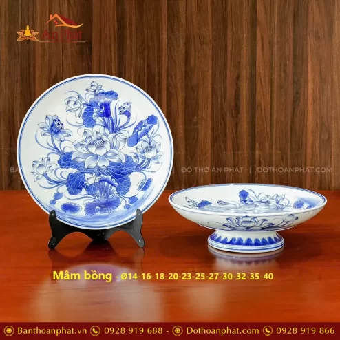 dia tho men lam mau hoa sen gom su bat trang dt100800001