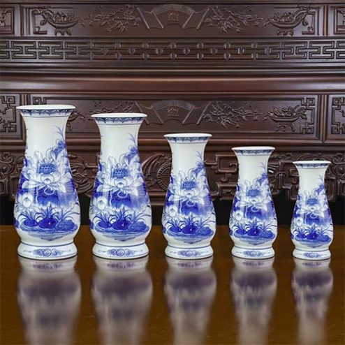 Lọ Hoa Men Lam Mẫu Lọ Huệ Cao Cấp Sứ Bát Tràng DT1030